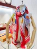 2024 Top Designer Silk scarf High quality square silk scarf girl ring headband Top Brand letters Classic bag purse scarf designer away suitcase size 90*90cm