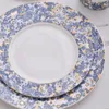 European Luxury Highend Exquisite Bowls Plates Bone China Table Caffe Cups Water Mugs Matsware Set Dinner Dish 240130