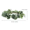 Decorative Flowers Garland Decoration Autumn Door Wreaths For Front Wall Plant Outside Spring Eucalyptus Hanging