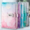 A5 Lösenord Notebook Inner Sidkombination med Lock Journal Simple Student Handbook Travellers Stationery Office School Supplie 240130