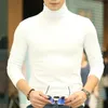 Arcsinx t-shirt surdimensionné hommes coupe ajustée hiver coton à manches longues t-shirt col roulé serré t-shirts homme grande taille 3XL 4XL 5Xl 240129