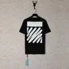 Camisetas masculinas off white 24ss nova marca de moda graffiti high street solta manga curta camiseta tecido de peso