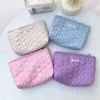 Cosmetic Bags 1 Piece Simplicity Love Makeup Bag For Women Travel Portable Heart Style Candy Color Soft Coin Earphone Handbag