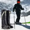 Jambières doubles en plein air randonnée voyage jambe guêtre imperméable Legging chaussures escalade Camping hiver touristique neige pied couverture 240129