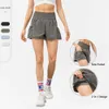 Lu Align Vrouw Heren Padel Zijzak Hardlopen Sneldrogend Dames Shorts Workout Fitness Sportkleding Citroen LL Jogger Lu-08 2024