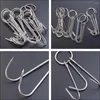 Kitchen Storage 10 Pcs BBQ Hook Too Roast Lamb Hooks Heavy Convenient Poultry Stainless Steel Bacon Meat Wear-resistant Ham Processing