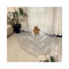 Decorative Objects Figurines Transparent Inflatable Sofa Doll Storage Artifact Lazy Chair Little Red Book Diy Stuffed Toys Gifts D Dh5Ao