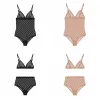 Women Swimwear Letters Tulle Lingerie Bodysuit Lace Embroidered Womens Underwear Bustiers Vintage Bra Briefs Set Thin Breathable Bodysuits Sexy Bikini