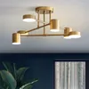 Kroonluchters Nordic Circular Boom Post Modern Industrieel Slaapkamer Woonkamer Dimlampen Eetkamer Kinderverlichtingsarmaturen