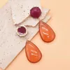 Boucles d'oreilles pendantes mode bohème romantique blanc violet Orange couleur cristal clair pour femmes danse voyage cadeau bijoux