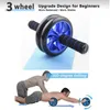 6PCS Buikwiel Combinatie Blauw Set 5in1 Multifunctionele Pushup Beugel Thuis Fitnessapparatuur 240127