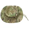 BERETS CAMOUFLAGE BOONIE HAT ARMAR RAUND BUCKET MIRIVALPANAMA CAP WITH MAP POCKE