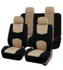 Car Seat Covers Full Set In Beige Black Front Rear Split Bench Protection Universal Truck Van SUV A4 B8 Cushions Auto Accessories9662801