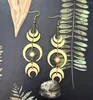 Boucles d’oreilles pendantes Phases de la Lune Déclaration Éclipse solaire Céleste Sorcière Hypoallergénique - Cadeau pour ses femmes