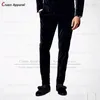 Men's Suits Luxury Velvet Pants For Male Fashion Party Tailor-made Classic Long Wedding Banquet Groomsman Slim Fit Elegant Trousers
