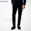 Abiti da uomo Pantaloni di velluto di lusso per la moda maschile Festa su misura Classico lungo Banchetto di nozze Groomsman Pantaloni eleganti slim fit