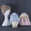 Beanie/Skull Caps 2023 Rabbit Fur Beanies Soft Warm Fluffy Winter Hat for Women Angora Knitted Hat Skullies Beanies Memal