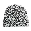 Шапка-бини/кепка с черепом, новинка 2021 года, шапочки для женщин и мужчин, модная шапка для взрослых, леопардовый купол, теплая толстая эластичная вязаная шапка, зимняя YQ240207
