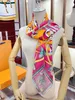 Foulard en soie de luxe Designers pour femmes hommes Nouveau style Top Marque bandeau classique L lettre étole anneau cadeau pour fée impression valise boîte écharpe douce cadeau 7A qualité