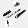 Luxury Brand Duke 600 Fountain Pen Metal Black Double Layer Complex Nib Calligraphy Stationery Office School Supplies 240124