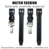 Watch Bands 20mm 21mm 22mm High Quality Real Leather Rivets Watchband Fit For IWC SPITFIRE Big Pilot's TOP GUN IW5009 Cowhide Strap