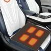 Carpets 4 Heated Areas Camping Chair Seats Cushion 3 Gear Heating Pads USB Charging Winter Seat Warmer Cover For Car Sofa