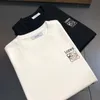 Instagram Luo Yiwei T-Shirt aus reiner Baumwolle, Stickerei, kurzärmeliges T-Shirt für Männer und Frauen, Rundhalsausschnitt, lockere halbärmelige Studentenpaar-Top-T-Shirt-Trend
