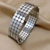 Bangle Square Shape Glossy Bracelet For Women Charm Waterproof Y2k Jewelry