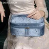Bolsas de cosméticos armazenamento de moda pacote portátil simples zíper da almofada sanitária de moeda