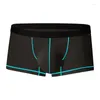 Sous-vêtements U Convex Pouch Boxer Trunks Hommes Ice Soie Sans couture Sport Culotte Homme Bulge Sac Mid Taille Slip