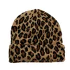 Gorro/Gorras de calavera 2021 Nuevos gorros para mujeres Hombres Moda Adulto Gorra Leopardo Cúpula Cálido Grueso Elástico Gorro de punto Invierno YQ240207