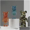 Dekorative Objekte Figuren 26 cm Überzug Bearbricklys 400 Statue Gewalt Bär Skulptur Figur Dekoration Bücherregal Wohnzimmer Ho Dhbti