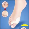 Foot Treatment Dhs Fast Ship 2Pcs/Lot Toe Hallux Valgus Corrector Sile Gel Spreader Feet Care Separator Bunion Guard Stretcher Drop Dhxht