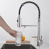 Bathroom Sink Faucets Kitchen Water Filter Faucet Dual Spout Drinking Mixer Tap Rotation Purification Feature Taps