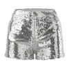 Damen-Shorts, Y2k-Vintage-Diamant, für Damen, trendig, glänzend, hohe Taille, Reißverschluss, Badehose, Bühnenaufführung, Kostüme, Nachtclub, Tanzhose