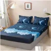 Conjuntos de cama Design de moda Folha de cama na moda Protetor de colchão doméstico Poeira Er Colcha antiderrapante com fronha Top F0087 21031 Dhlmp