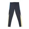 Pantaloni attivi Blu Grigio Bianco Giallo Abiti da allenamento per la danza Collant da corsa Leggings per yoga Palestra Donna Donna