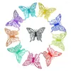 Charmes 10pcs 40 31mm Rose Papillon Coloré S.Acier Filigrane Pendentif Fleur Ailes Designer-look B5227