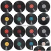 Cadeaupapier 24 Vellen Record Decoratie Koffiebar Muursticker Indoor Records Kamerstickers Pvc Outdoor Decoraties Drop Delivery Hom Dhik8