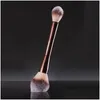 Makeup Brushes Hourglas Veil Powder Brush Double-End Highlighter Inställning Drop Delivery Health Beauty Tools Accessories DH3CK