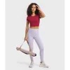 Maglietta estiva Lu Align Donna lo prende Sostituisce Manica corta Tutte le magliette da corsa Gomito Supporto per la vita Jogger Lemon Lady Gry Sports Girls