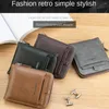 Wallets Multi-position 3 Fold Portable Durable Leather Male Purse ID Badge Holder Card Bag Pocket Travel