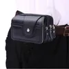 Marsupi Pu Vintage Pack Borsa portamonete per telefono multifunzionale Unisex La cintura Portafoglio piccolo da esterno Uomo Donna