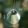 Lustre en cristal, 5 pièces, pendentif pétoncle de 30mm, coquille de prisme en verre à facettes pour la décoration de la maison, balcon, ombre lumineuse, attrape-soleil