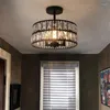 Hängslampor k9 kristall matbord lampor sovrum hängande retro lyxstil lämplig för kök plafon tak ljuskrona