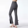 Lu Pant Align Pants Hip Lift Solid Women Color Flared Wide Leg Stretch Fitness Wear Slim Fit Gym Leggings Pantalon Femme Bell Lemon LL Jogger Lu-08 2024