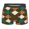 Underbyxor boxare män shorts underkläder manlig sommarstrand vintage pläd boxershorts trosor man sexig