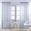 Geometry curtains for living room curtain fabrics window sheer Tulle panel semi-blackout bedroom curtains black thick tulle 240118