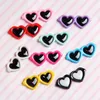 Vêtements de chien 10pcs lunettes de soleil en plastique pour animaux de compagnie épingles à cheveux pour chat chiot arcs lunettes en forme de coeur barrette pince à cheveux clips accessoires