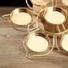 Candle Holders 1PC Lotus Desktop Ornament Advent Holder Butter Lamp Candlestick Drop